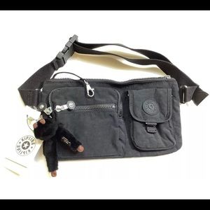 Kipling Black Presto Crossbody and Pouch